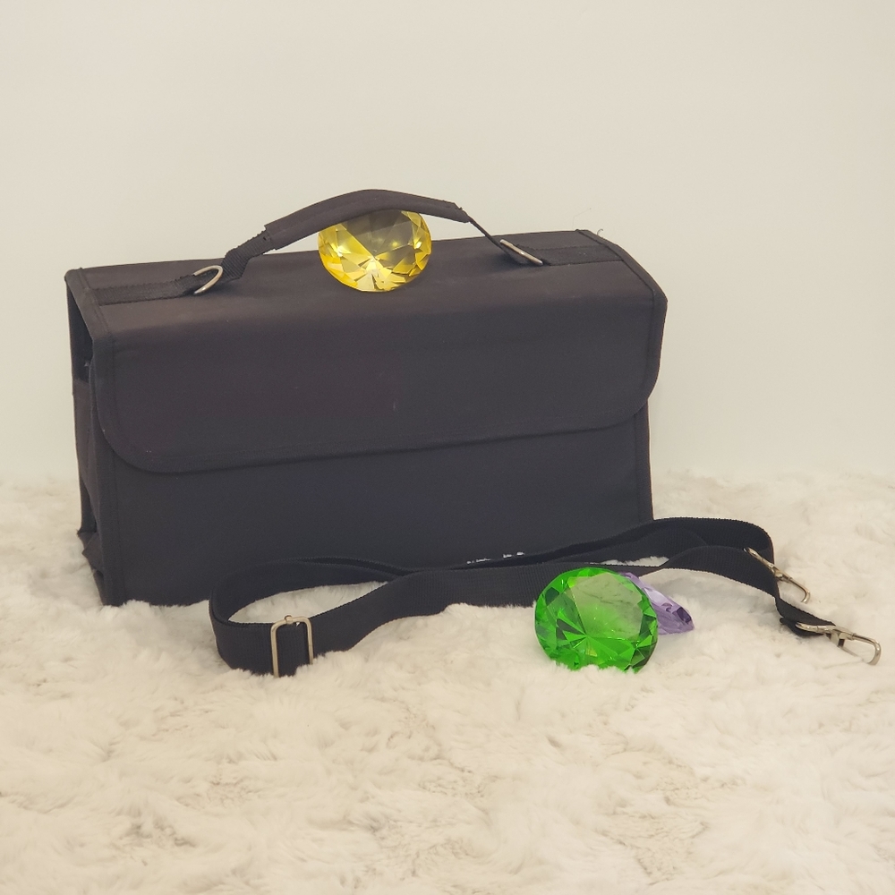 Carry all for Lipsense markers  brushes craft scrapbooking supplies EUC tote bag - Picture 6 of 7